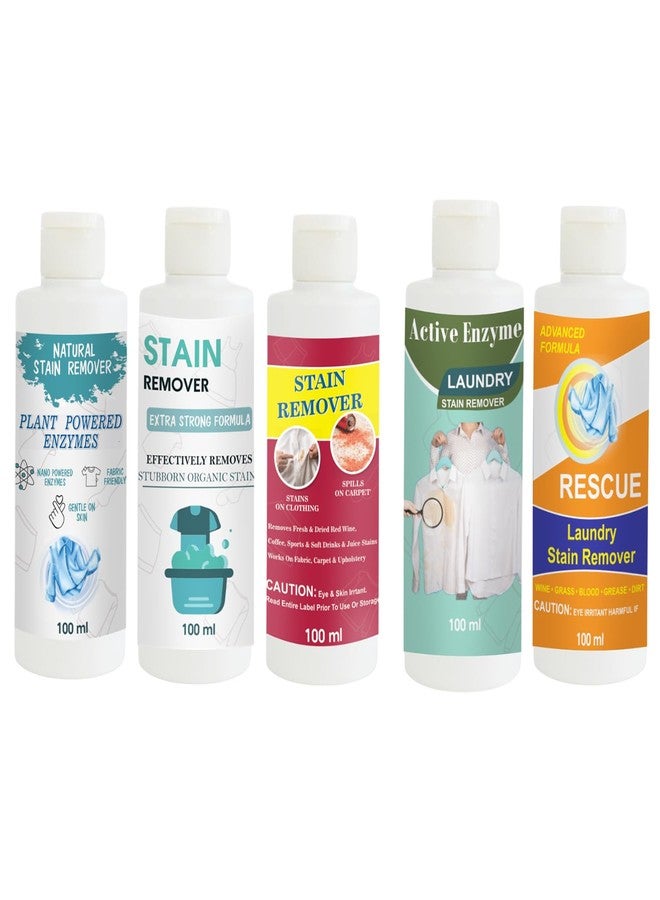 مجموعة مزيلات بقع توفوس: مزيل بقع القمصان، والدمى، والأحمر، والفستق، والبرتقالي | محلول تنظيف متعدد الأسطح للملابس والأقمشة والمفروشات (100 غرام لكل عبوة) - Image 1